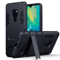 Qubits - Double Armor Layer hoes met stand - Huawei Mate 20 - zwart - thumbnail