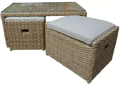 Own Living lounge tuintafel houston 115x65x52cm bamboo