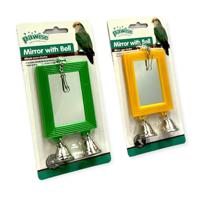 Pawise Bird Mirror with bell - thumbnail