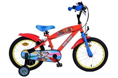 Paw Patrol kinderfiets - jongens - 16 inch - rood - twee handremmen Paw Patrol kinderfiets - jongens - 16 inch - rood - twee handremmen