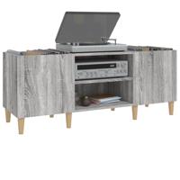 Platenkast 121x38x48 cm bewerkt hout grijs sonoma eikenkleurig - thumbnail