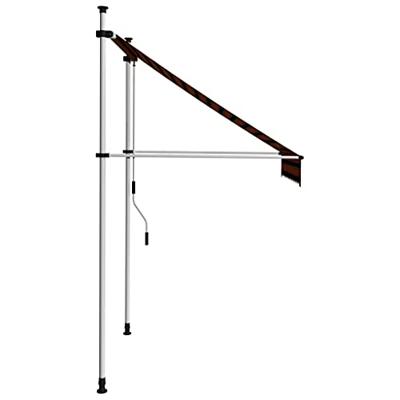 VidaXL Luifel handmatig uittrekbaar 150 cm oranje en bruin