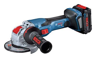 Bosch Blauw GWX 18V-15 C haakse accu-slijper BITURBO met X-LOCK | incl. 2x 8,0 Ah Li-Ion-accu's - 06019H6401