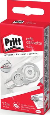Pritt Navulcassette correctieroller refill cassette 4.2 mm Wit 12 m 1 stuk(s)
