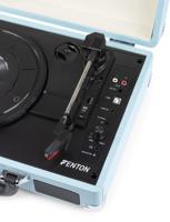 Fenton RP115 Retro Platenspeler in Koffer met Ingebouwde Speakers, Bluetooth en USB - Blauw - thumbnail