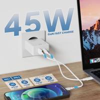 USB-kabel Ewent EW1328 Wit - thumbnail