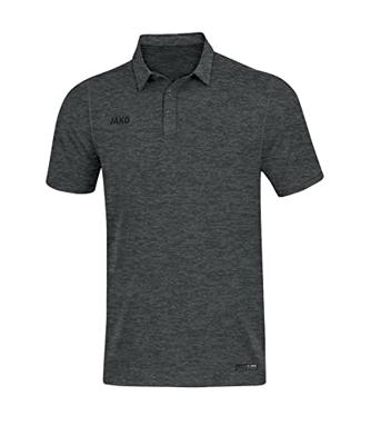 JAKO 6329 Polo Premium Basics - Antraciet Gemeleerd - M