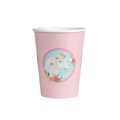 Paarden bekers 8 stuks
