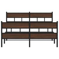Bedframe met hoofdbord en voetbord zonder matras 137x190 cm - thumbnail
