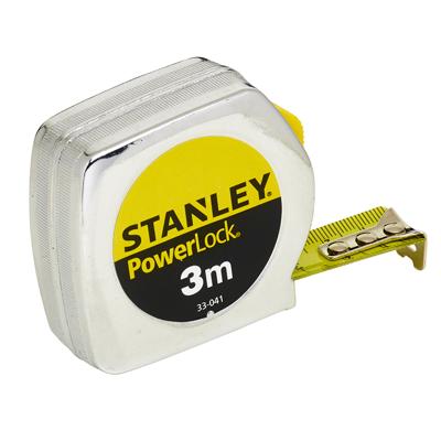 Rolbandmaat 3 meter Stanley PowerLock metaal