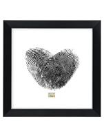 Deknudt Zwarte fotokader met rand in zilver 30x30 S41VK2 - thumbnail