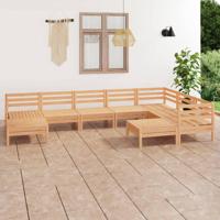 9-delige Loungeset massief grenenhout - thumbnail