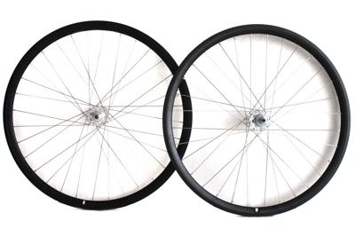 Weinmann DP18 Fixed Gear Wielset - Zwart/Zilver