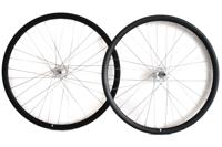 Weinmann DP18 Fixed Gear Wielset - Zwart/Zilver - thumbnail