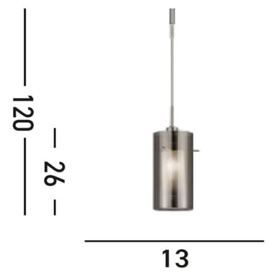 Searchlight HanglampDuo 2 Ø 13xm - 2301SM