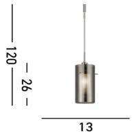 Searchlight HanglampDuo 2 Ø 13xm - 2301SM - thumbnail
