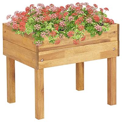 VidaXL Plantenbak verhoogd 50x40x45 cm massief acaciahout VidaXL Plantenbak verhoogd 50x40x45 cm massief acaciahout