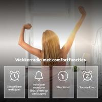 TechniSat DIGITRADIO 50 SE Wekkerradio DAB, DAB+, VHF (FM) Wekfunctie Zwart - thumbnail