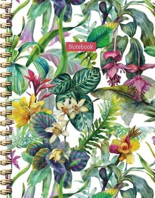 Tropical Notebook Spiraalboek (Lijnen)