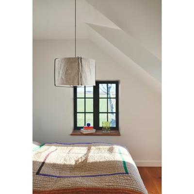 Hanglamp wit zwart papieren kap E27 fitting 'Nordlux Cardine 50' Hanglamp wit zwart papieren kap E27 fitting 'Nordlux Cardine 50'