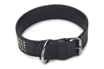 Beeztees Vintage - Halsband Hond - Leer - Zwart - 70 cm x 50 mm