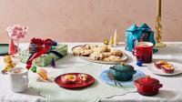 LE CREUSET - Holly collection - Bord 19cm Kersenrood - thumbnail