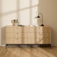 Bendt Ladekast 'Davon' Eikenlook 158cm, Met 6 laden - thumbnail