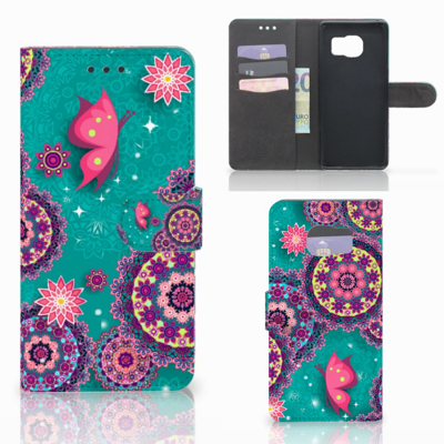 Samsung Galaxy S7 Edge Hoesje Cirkels en Vlinders Samsung Galaxy S7 Edge Hoesje Cirkels en Vlinders