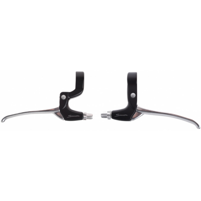 Remgreepset Saccon voor rollerbrake - 4 vingers - zwart / zilver