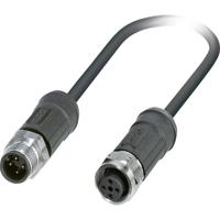 Phoenix Contact 1454105 Sensor/actuator connector, geassembleerd M12 Aantal polen (sensoren): 4 Stekker, recht, Bus, recht 2.00 m 1 stuk(s) - thumbnail