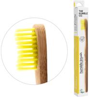 Tandenborstel bamboe medium geel - thumbnail