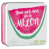 Scottish Fine Soaps Soap in a Tin Fruits Melon Soap 100gr - thumbnail