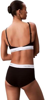 Calvin Klein Boxershort dames - Boyshort - Vrouwen onderbroek katoen - Boxershorts dames - L - Grijs - Onderbroek - Ondergoed - L - Onderbroek -