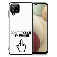 Samsung Galaxy A12 | Telefoon Hoesje | Finger Don&apos;t Touch My Phone - thumbnail