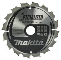 Makita Cirkelzaagblad voor Hout | Specialized | Ø 190mm Asgat 30mm 16T - B-33059 - thumbnail