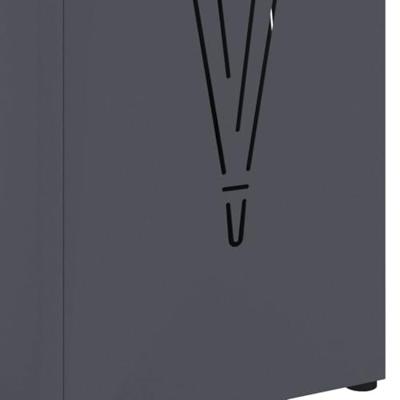 VidaXL Paraplu standaard antraciet 15,5 x 15,5 x 49 cm metaal VidaXL Paraplu standaard antraciet 15,5 x 15,5 x 49 cm metaal