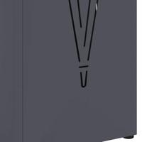 VidaXL Paraplu standaard antraciet 15,5 x 15,5 x 49 cm metaal - thumbnail