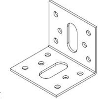 Waelbers Hoekanker 50x50x57mm, sendzimir (SV) - 50 Stuk(s) - 4817.11 - thumbnail
