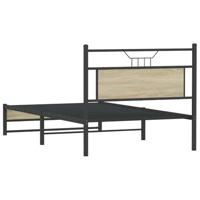 Bedframe zonder matras 107x203cm spaanplaat sonoma eikenkleurig - thumbnail