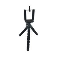 Rollei Selfie Mini - flexibel mini-statief incl. kogelkop en smartphone-adapter; robuust, stabiel, wikkelbaar, buigbaar, met anti-slip rubberen voetjes - zwart - thumbnail