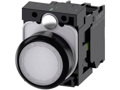 Siemens 3SU11020AB601BA0 3SU1102-0AB60-1BA0 Verlichte druktoets Kunststof frontring, Bedieningsknop vlak Wit 1 stuk(s) Siemens 3SU11020AB601BA0 3SU1102-0AB60-1BA0 Verlichte druktoets Kunststof frontring, Bedieningsknop vlak Wit 1 stuk(s)