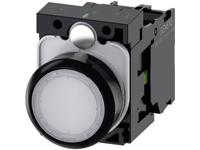 Siemens 3SU11020AB601BA0 3SU1102-0AB60-1BA0 Verlichte druktoets Kunststof frontring, Bedieningsknop vlak Wit 1 stuk(s) - thumbnail