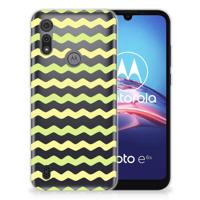 Motorola Moto E6s TPU bumper Waves Yellow - thumbnail