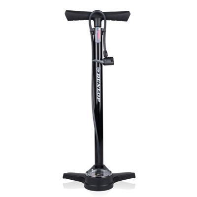 Dunlop fietspomp met drukmeter dubbel ventiel hollands ventiel/frans ventiel/autoventiel