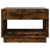 Salontafel met Infinity LED 70x50x50 cm gerookt eikenkleurig - thumbnail