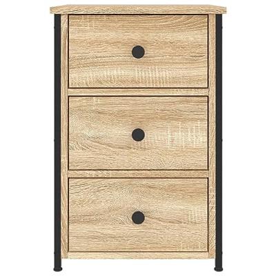 Nachtkastjes 2 st 40x36x60 cm bewerkt hout sonoma eikenkleurig