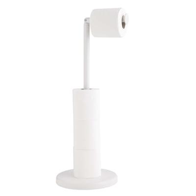 Toiletrolhouder metaal draaibaar wit