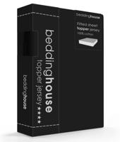 Beddinghouse Topdekhoeslaken Jersey Black-140 x 200/210/220 cm - thumbnail