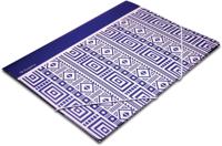 Pergamy Ethnic elastomap met kleppen, ft A4, blauw - thumbnail