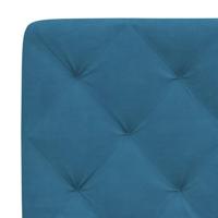 Bed met matras fluweel blauw 90x190 cm - thumbnail